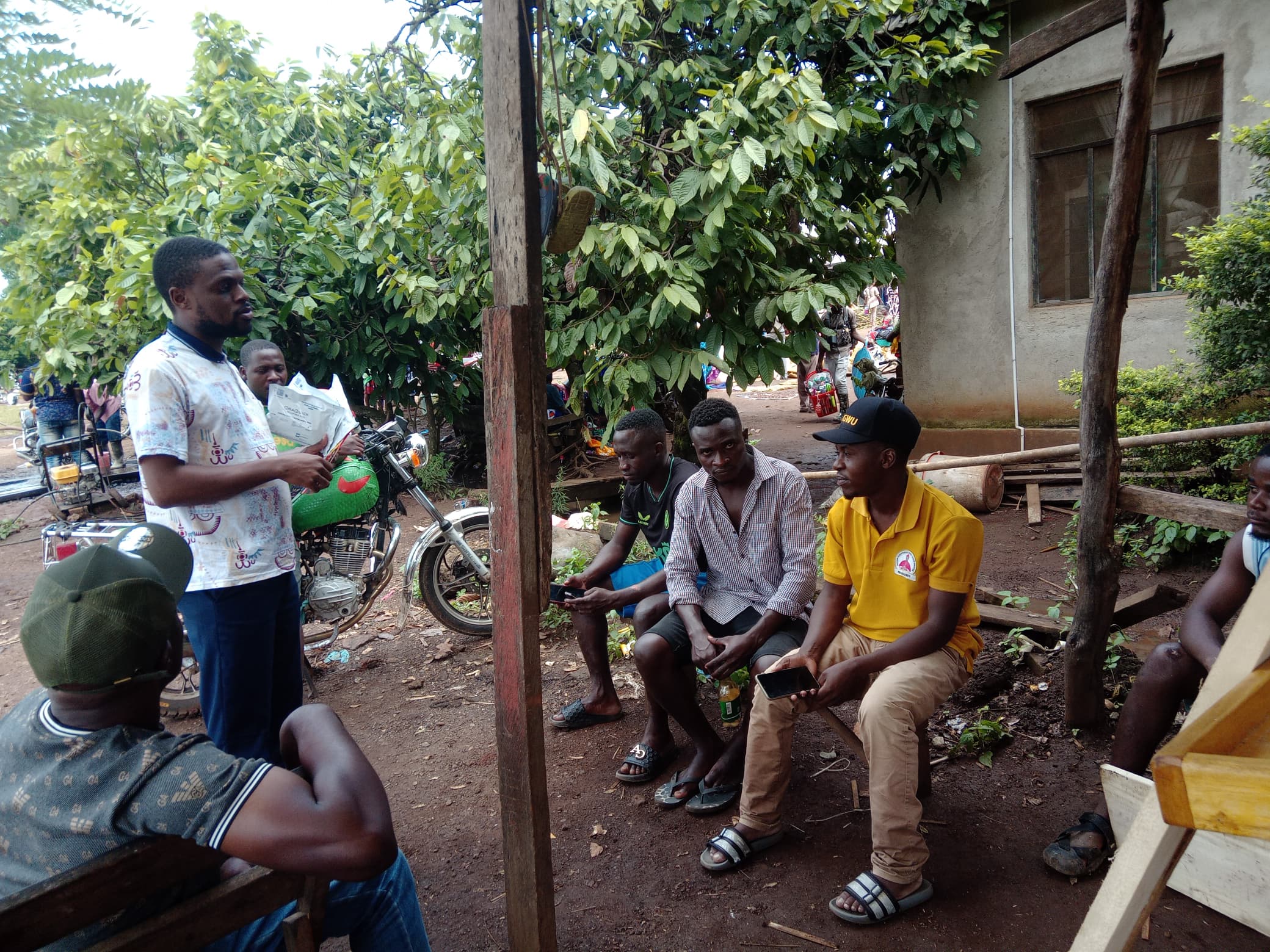 Market outreach session for HIV testing